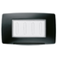 WATERTIGHT PLATE ITALIAN STANDARD - 4 GANG IP55 - BLACK - CHORUSMART thumbnail 1