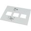 Front cover, +mounting kit, for NZM2, vertical, 4p, HxW=400x425mm, grey thumbnail 3