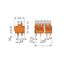 PCB terminal block push-button 1.5 mm² orange thumbnail 3