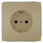 DELTA style SCHUKO socket outlet with increased touch protection, gold thumbnail 2