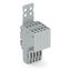 2-conductor female connector Push-in CAGE CLAMP® 1.5 mm² gray thumbnail 1