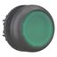 Illuminated pushbutton actuator, RMQ-Titan, Flush, momentary, green, Blank, Bezel: black thumbnail 8