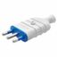 PORTABLE PLUG - STRAIGHT - ITALIAN STANDARD - 2P+E 16A 250V ac - TYPE S17 - WHITE thumbnail 2