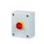 Main switch, T3, 32 A, surface mounting, 4 contact unit(s), 8-pole, Emergency switching off function, With red rotary handle and yellow locking ring, thumbnail 2