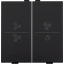 Double key with ventilator symbols 0 to 3 for wireless switch or push thumbnail 3