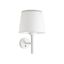 SAVOY WHITE WALL LAMP WHITE LAMPSHADE thumbnail 1