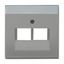 1766-803 CoverPlates (partly incl. Insert) Busch-axcent®, solo® grey metallic thumbnail 3