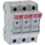 Fuse-holder, LV, 32 A, AC 690 V, 10 x 38 mm, 3P+N, UL, IEC, indicating, DIN rail mount thumbnail 2