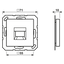 Centre plate for MJ f. 1 socket A1569-1WESW thumbnail 2