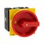 Main switch, T3, 32 A, flush mounting, 2 contact unit(s), 4 pole, Emergency switching off function, With red rotary handle and yellow locking ring thumbnail 31