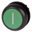 Pushbutton, RMQ-Titan, Flat, momentary, green, inscribed, Bezel: black thumbnail 1