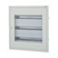 Complete flush-mounted flat distribution board with window, grey, 24 SU per row, 3 rows, type C thumbnail 1