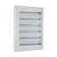 Complete surface-mounted flat distribution board with window, white, 33 SU per row, 6 rows, type C thumbnail 8