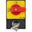 Panic switches, T0, 20 A, flush mounting, 3 pole, with red thumb grip and yellow front plate, Cylinder lock SVA thumbnail 16