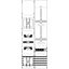 KA4202 Measurement and metering transformer board, Field width: 2, Rows: 0, 1350 mm x 500 mm x 160 mm, IP2XC thumbnail 5