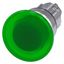 Illuminated mushroom pushbutton, 22 mm, round, metal, shiny, green, 40 mm, momentary contact type,  3SU1051-1BD40-0AA0-Z Y15 thumbnail 2