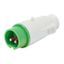 STRAIGHT PLUG - IP44 - 3P 16A 20-25V and 40-50V 401-500HZ - GREEN - 11H - SCREW WIRING thumbnail 2