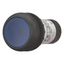 Illuminated pushbutton actuator, Flat, momentary, 1 N/O, Screw connection, LED Blue, Blue, Blank, 24 V AC/DC, Bezel: black thumbnail 5