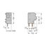 Stackable PCB terminal block 2.5 mm² Pin spacing 7.5/7.62 mm dark gray thumbnail 2