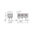 2-conductor PCB terminal block 0.75 mm² Pin spacing 7.5/7.62 mm gray thumbnail 1