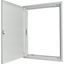 Flush-mounting door frame with sheet steel door and locking rotary lever for 3-component system, W = 600 mm, H = 1760 mm thumbnail 2