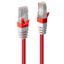 0.3m Cat.6A S/FTP LSZH Network Cable, Red (Fluke Tested) RJ45, M/M, 500MHz, Copper, 26AWG thumbnail 1