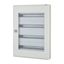 Complete surface-mounted flat distribution board with window, white, 24 SU per row, 4 rows, type C thumbnail 3