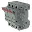 Fuse-holder, LV, 30 A, AC 600 V, 10 x 38 mm, 3P+N, UL, IEC, DIN rail mount thumbnail 38