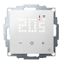 Smart Home capable flush-mounted thermostat as a room controller, RAL 9016 glossy 55x55, AC 230V, Triac, 5 actuators of 3 watts each can be switched thumbnail 1