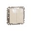 Sedna Design & Elements, 2-circuits switch 10AX, professional, beige thumbnail 3