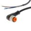 Sensor cable, M12 right-angle socket (female), 4-poles, PUR cable, 2 m AA018034R thumbnail 1