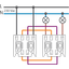 Splashproof double two-way switch 10 AX/250 Vac with plug-in terminals thumbnail 3