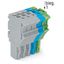 1-conductor female connector Push-in CAGE CLAMP® 4 mm² gray/blue/green thumbnail 4