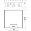 RKSN2 UZD3 9VS20 Square cassette with cord outlet 243x243mm thumbnail 2