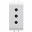 ITALIAN STANDARD SOCKET-OUTLET 250V ac - 2P+E 10A - P11 - 1 MODULE - GLOSSY WHITE - CHORUSMART thumbnail 2