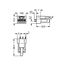 Socket for PCBs straight 3-pole white thumbnail 5