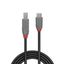 0.5m USB 3.2 Type C to B Cable, 5Gbps, Anthra Line USB Type C Male to B Male thumbnail 2