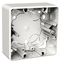 Exxact surface mounted box 1-gang high (35mm) white thumbnail 3
