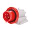 90° ANGLED SURFACE MOUNTING INLET - IP67 - 2P+E 16A 380-415V 50/60HZ - RED - 9H - SCREW WIRING thumbnail 2