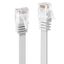 3m Cat.6 U/UTP Flat Network Cable, White RJ45, M/M, 250MHz, copper, 32AWG thumbnail 1