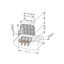 Feedthrough terminal block Conductor/solder/crimp quick disconnect ter thumbnail 1