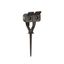 069749L Waterproof garden stake with 2 Plexo pre-wired 2P+E sockets delivered complete - anthracite thumbnail 1