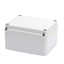 JUNCTION BOX WITH HIGH CAPACITY BOTTOM AND PLAIN SCREWED LID - IP56 - INTERNAL DIMENSIONS 190X140X110 - SMOOTH WALLS - GREY RAL 7035 thumbnail 1