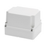 JUNCTION BOX WITH DEEP SCREWED LID - IP56 - INTERNAL DIMENSIONS 190X140X140 - SMOOTH WALLS - GREY RAL 7035 thumbnail 1