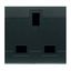 SOCKET BRITISH ST. 2P+E 16A ANTHRACITE thumbnail 1