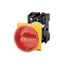 Main switch, P1, 25 A, rear mounting, 3 pole, 2 N/O, 2 N/C, Emergency switching off function, With red rotary handle and yellow locking ring thumbnail 2