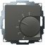 UP room controller, anthracite 55x55, 5-30C, AC 24V, 1 changeover contact, 10A/5A at DC 24 V switching power 30 W thumbnail 1