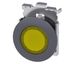 Indicator lights, 30 mm, round, Metal, matte, yellow, front ring for flush installation,  3SU1061-0JD30-0AA0-Z Y13 thumbnail 2