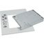 Mounting kit, for IZMX16, 3p, withdrawable unit, WxD=425x600mm, +door, grey thumbnail 2