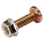 BOLT - WITH FLANGED NUT - M6x20 - FINISHING: BICHRO thumbnail 1